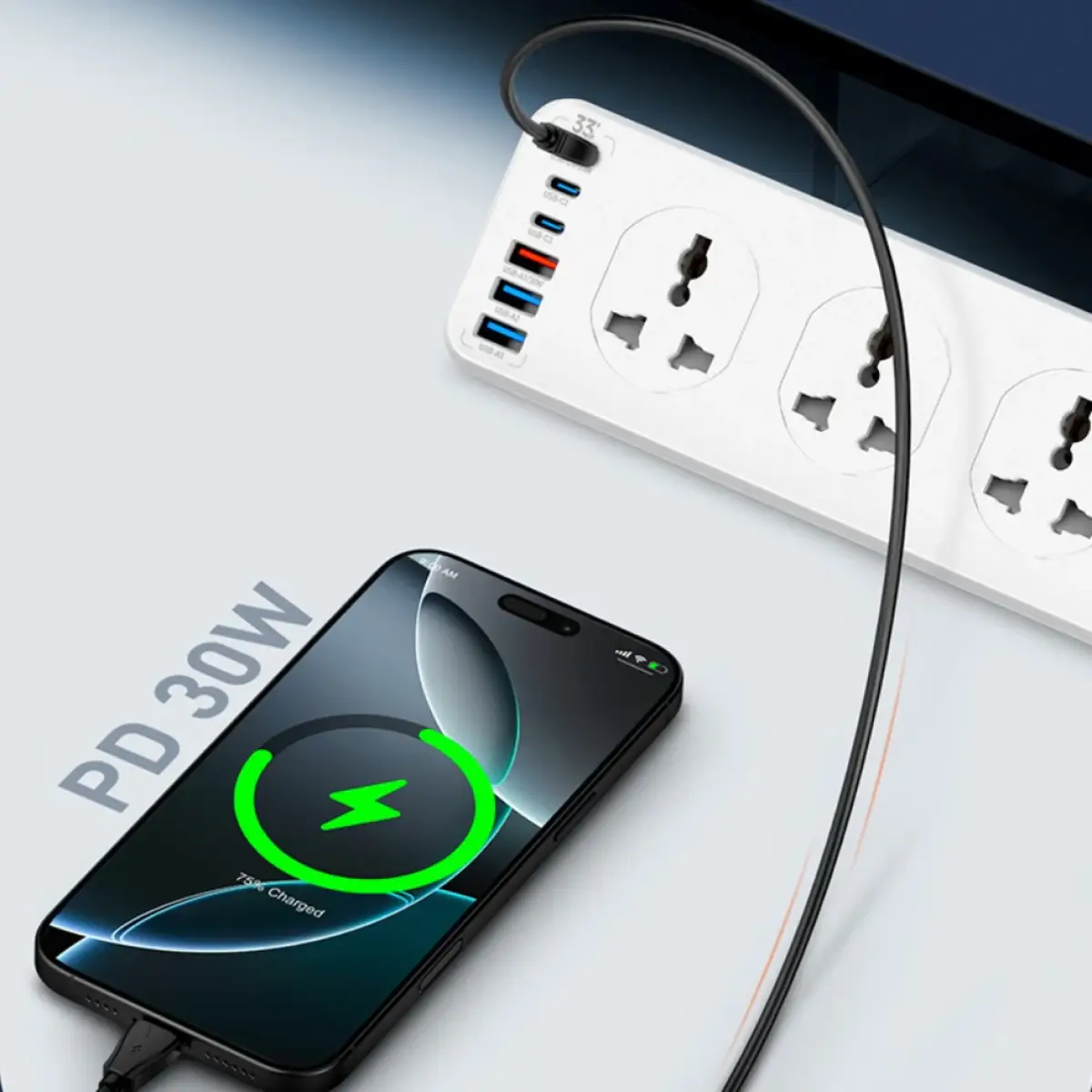 LDNIO 2500W Power Strip PD20W SC10610C