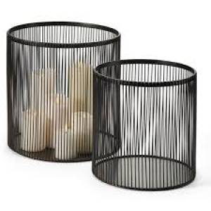 Set Of 2 Candle Holder Philippi Nobo Hurric 122028
