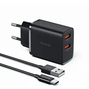 McDodo CH-5072 wall charger set 12W pro dual type-c cable 3A