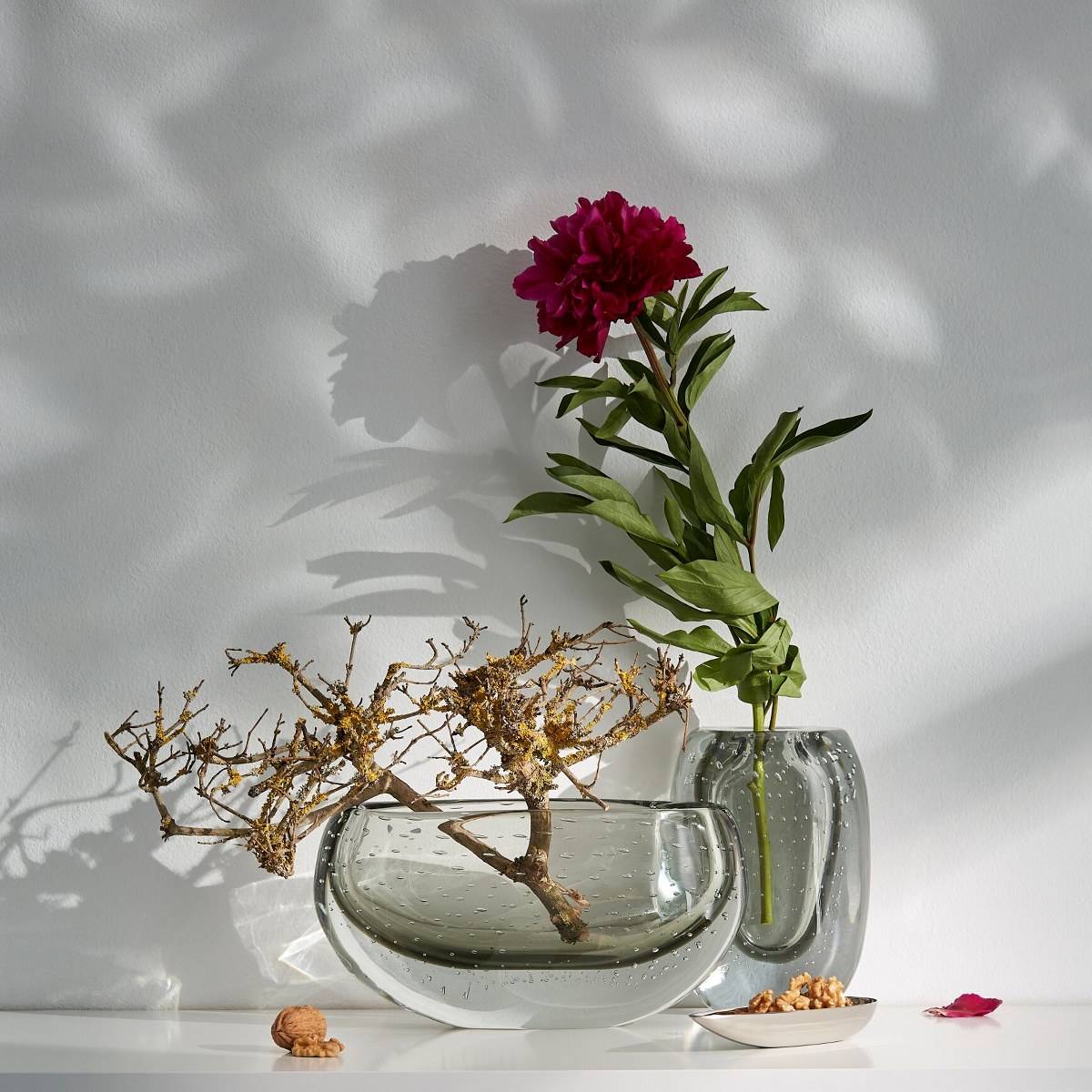 Vase Philippi Amara Lateral Mouth Blown Glass