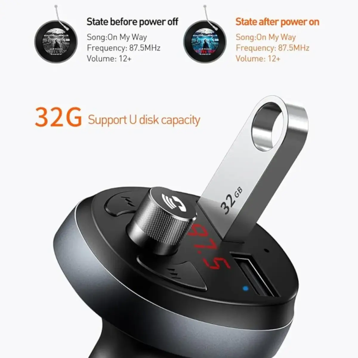 Mcdodo CC-6880 Bluetooth FM Transmission Car Charger