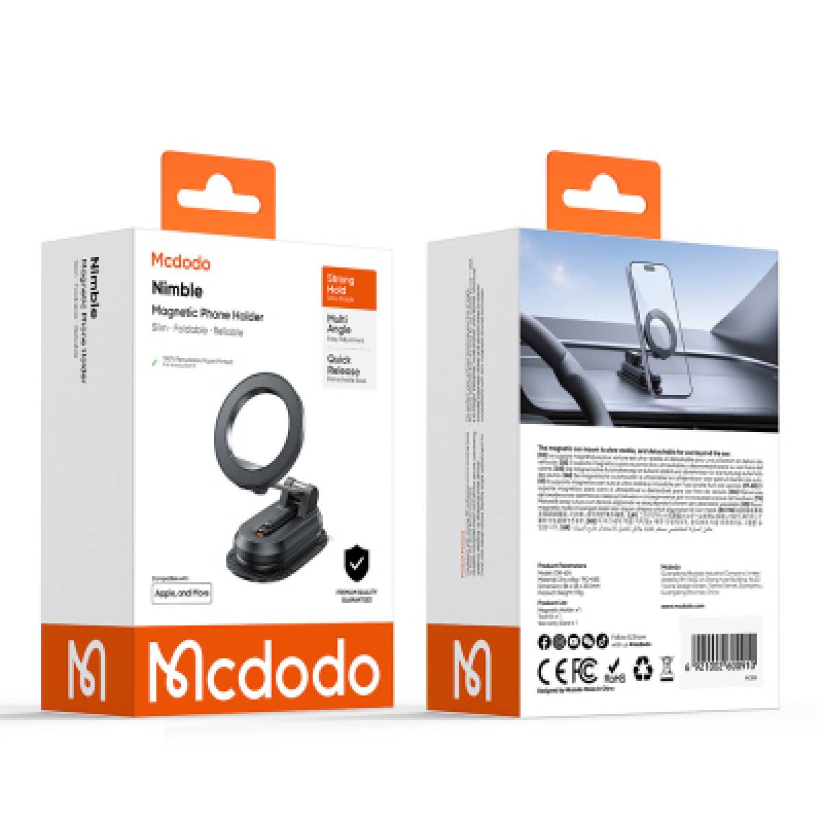 MCDODO CM-6240 Suction-Down Foldable Magnetic Phone Holder