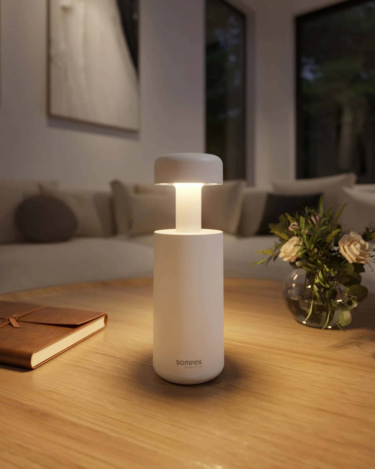 Table Lamp Sompex Lubao 78620 White