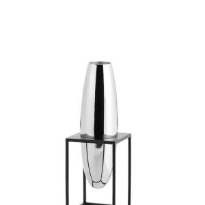 Solero Vase With Stand 30cm S Philippi 240025 Nickel
