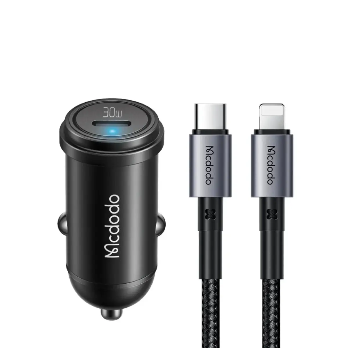 Mcdodo CC-7492 PD30W Fast Car Charger Kit (USB-C to Lightning)