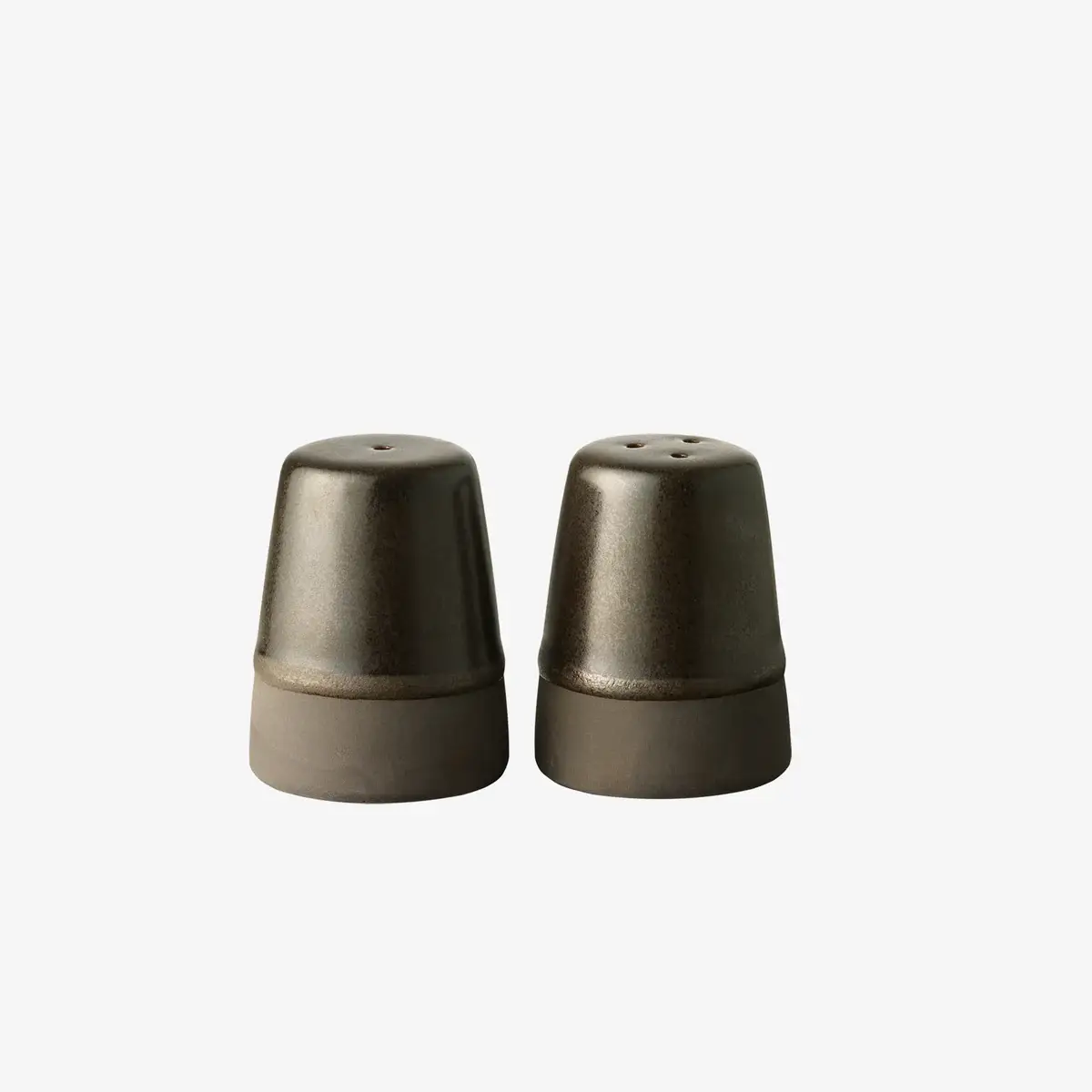 Salt & Pepper Aida Raw Metallic Brown