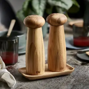 Salt & Pepper Grinder Aida Raw Teak Wood 14754