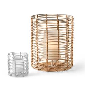 Candle Holder Philippi Tealight Cane L 225006