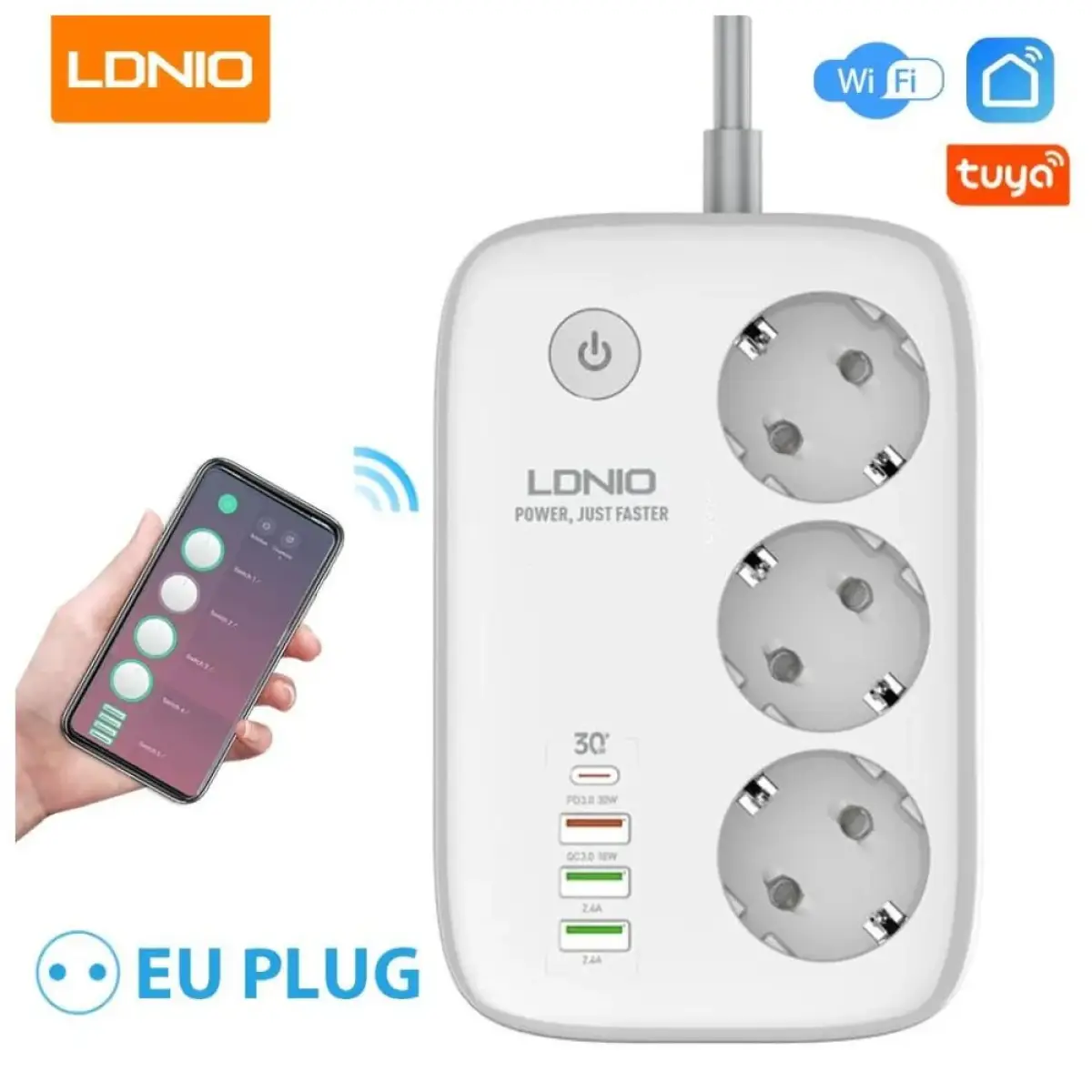 Ldnio WiFi Smart Power Strip 30W SEW3452