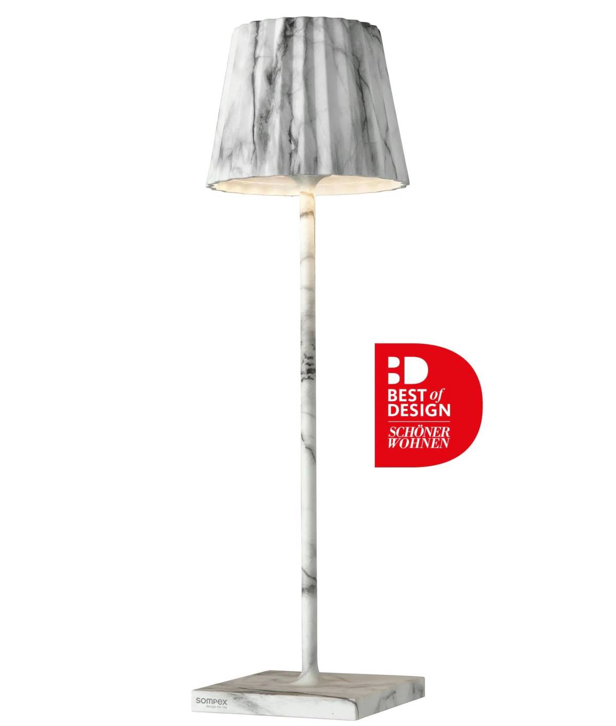 Table Lamp Villeroy&boch Troll2.0 78182 Wh/bk Marb
