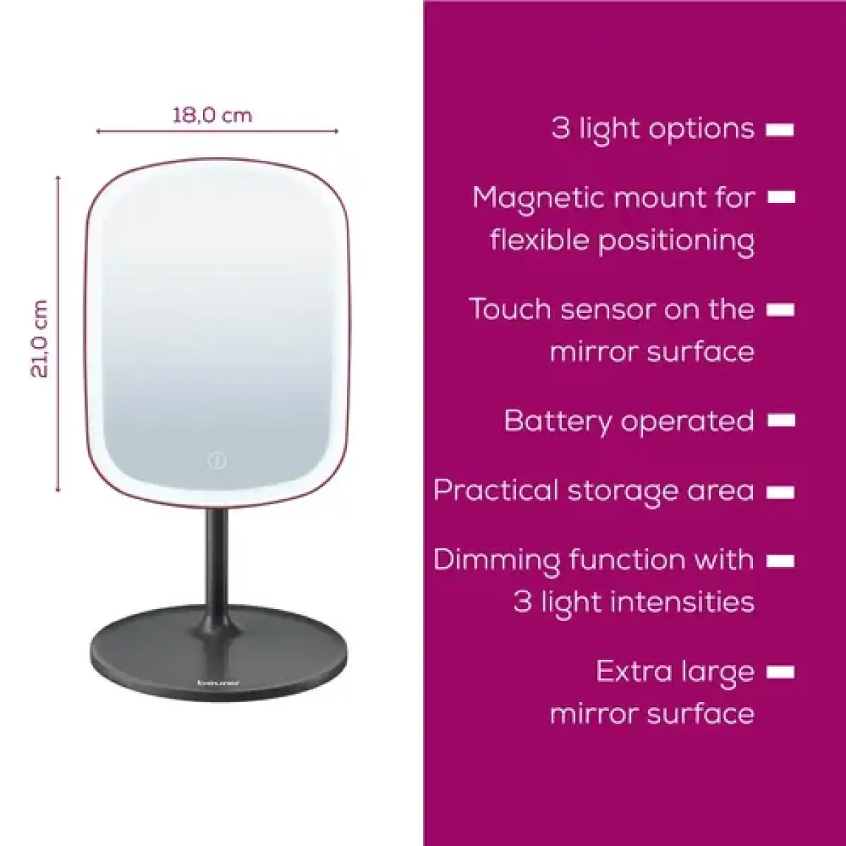 Beurer Bs 47 Limited Edition Illuminated Cosmetics Mirror
