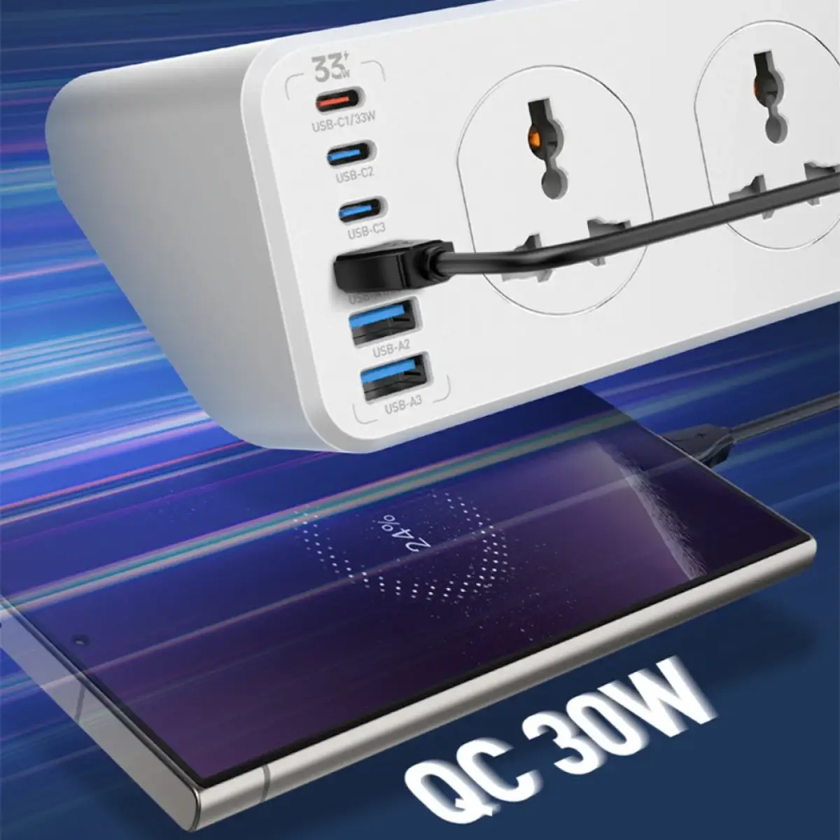 LDNIO 2500W Power Strip PD20W SC10610C