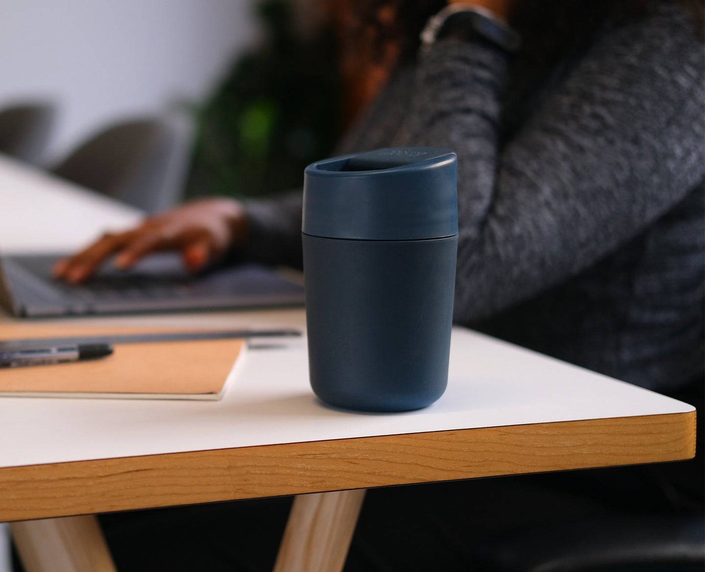 Joseph Joseph Sipp™ Travel Mug With Hygienic Lid 340ml Blue