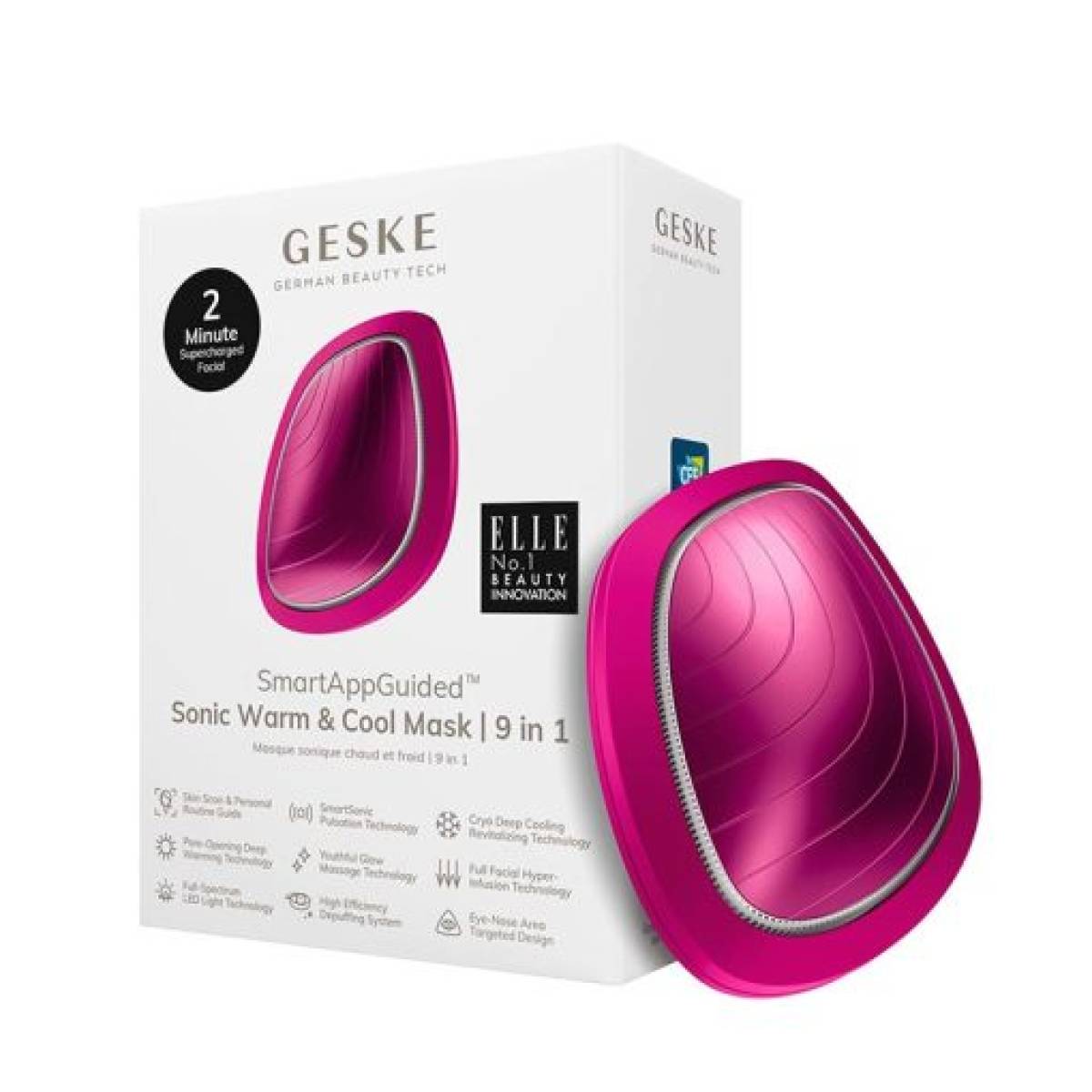 GESKE 000002 Face Masks Sonic Warm & Cool Mask | 9 in 1