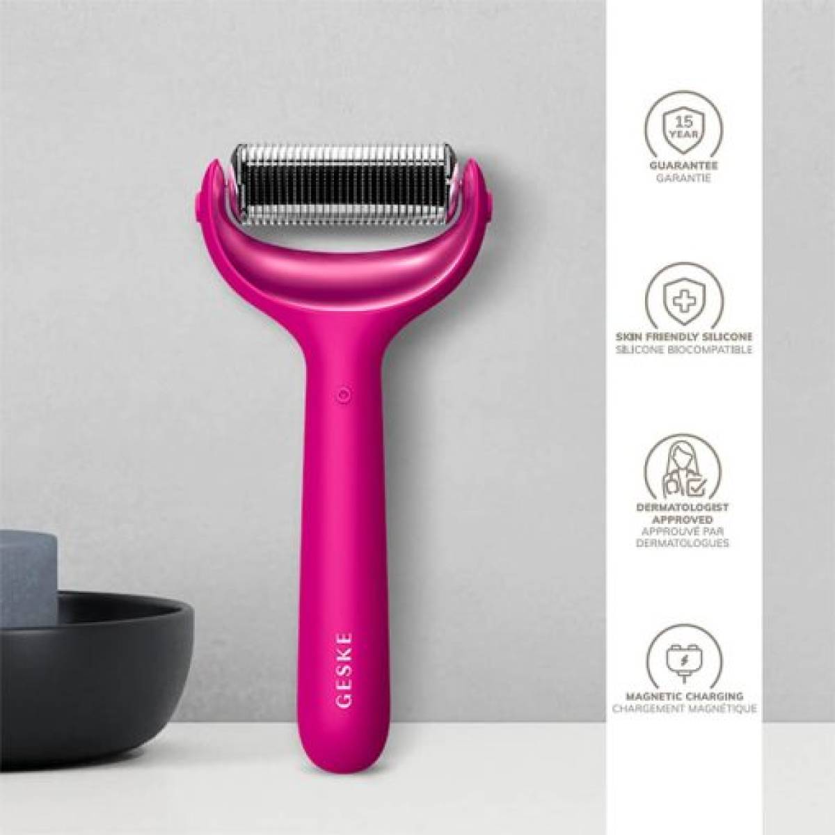 GESKE 000043 MicroNeedling MicroNeedle Face & Body Roller | 8 in 1