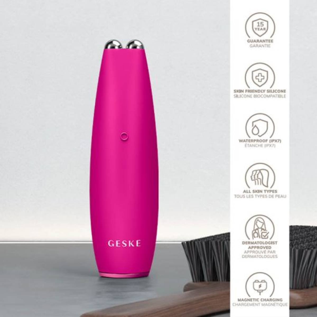 GESKE 000013 MicroCurrent & MicroDermabrasion Face-Lift Pen | 6 in 1