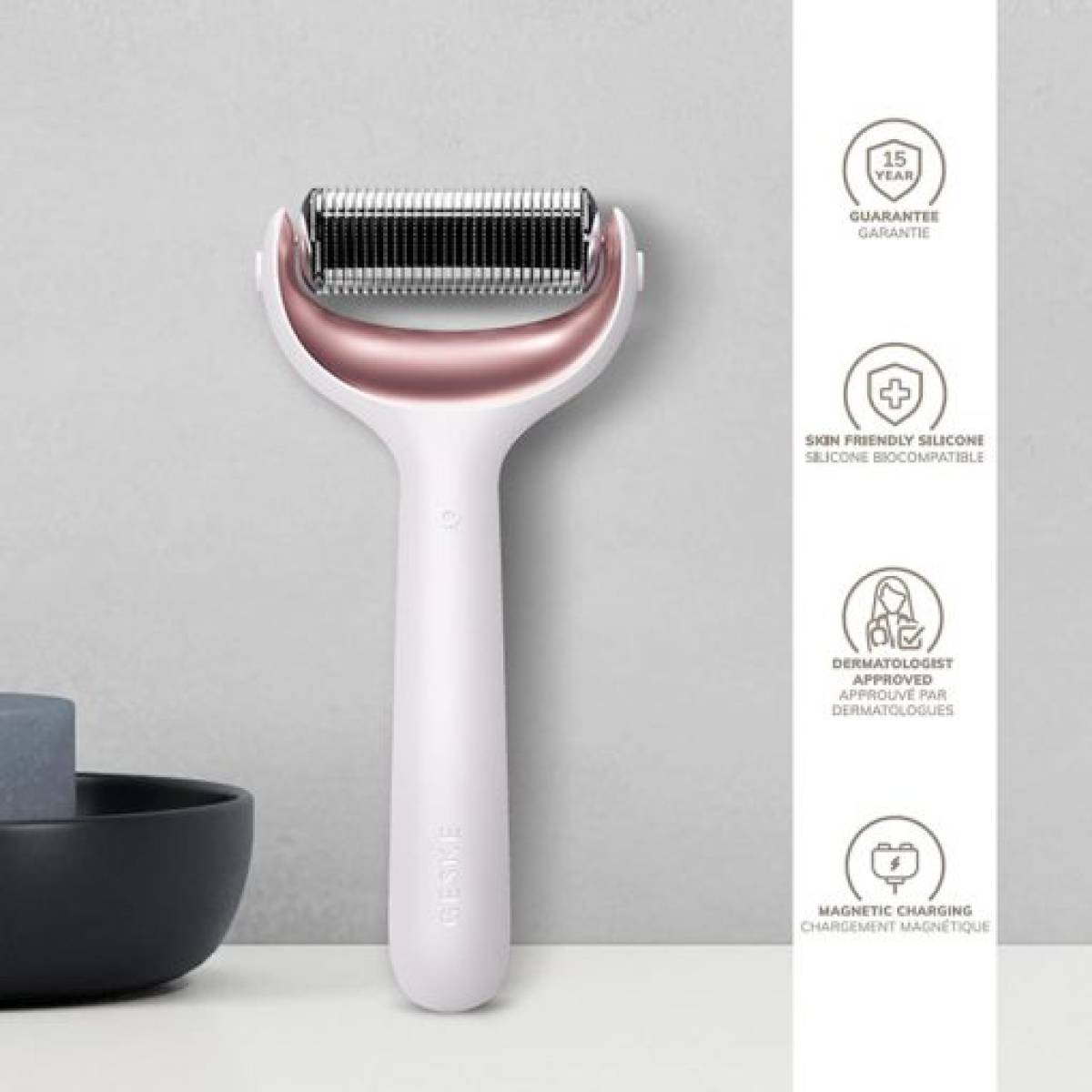 GESKE 000043 MicroNeedling MicroNeedle Face & Body Roller | 8 in 1