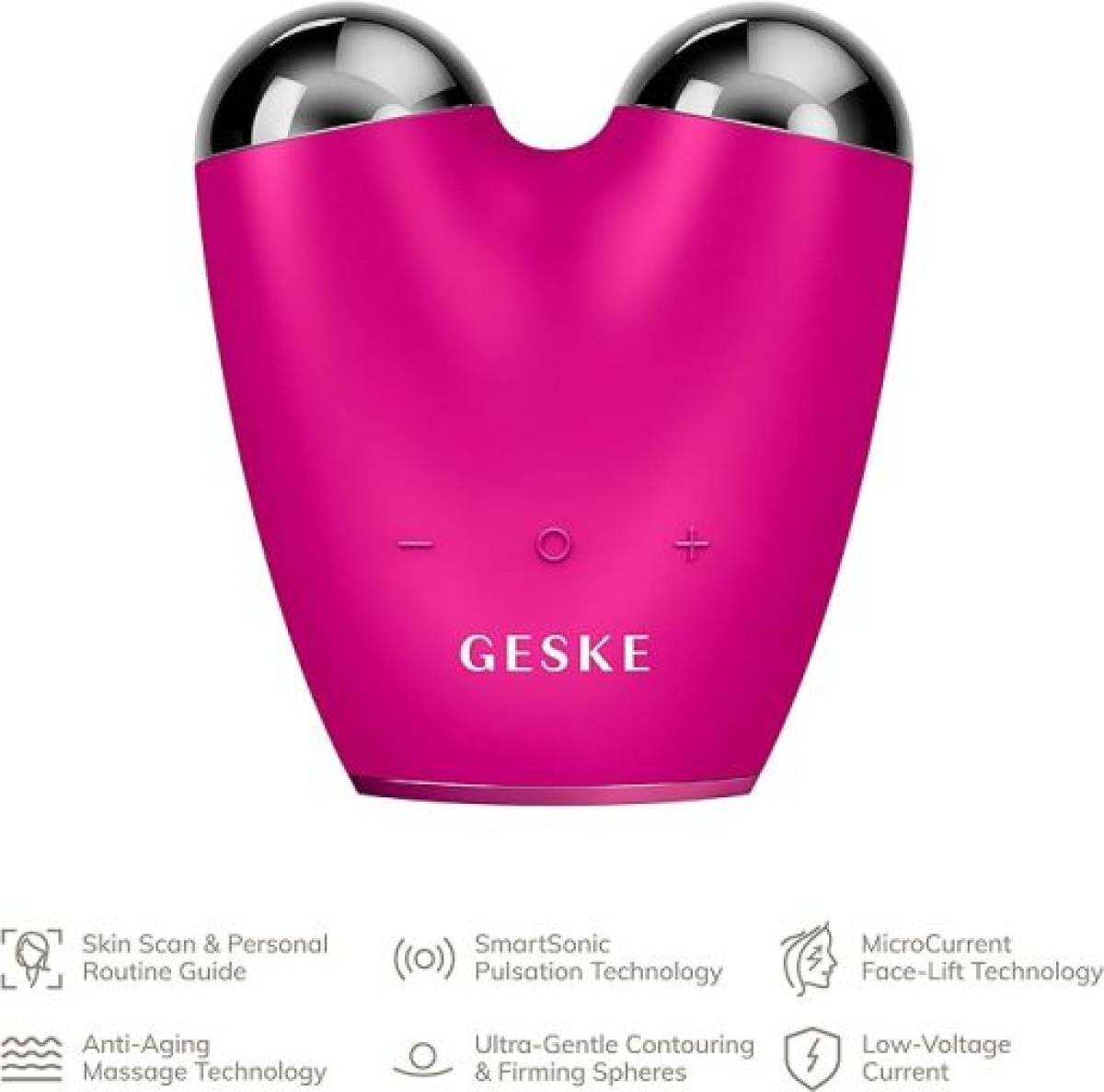 GESKE 000015 MicroCurrent & MicroDermabrasion Face-Lifter | 6 in 1