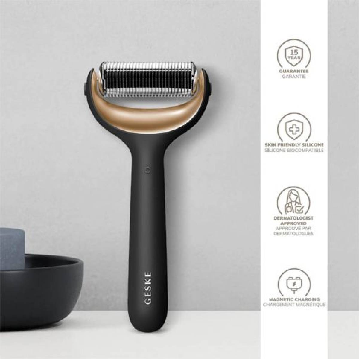 GESKE 000043 MicroNeedling MicroNeedle Face & Body Roller | 8 in 1