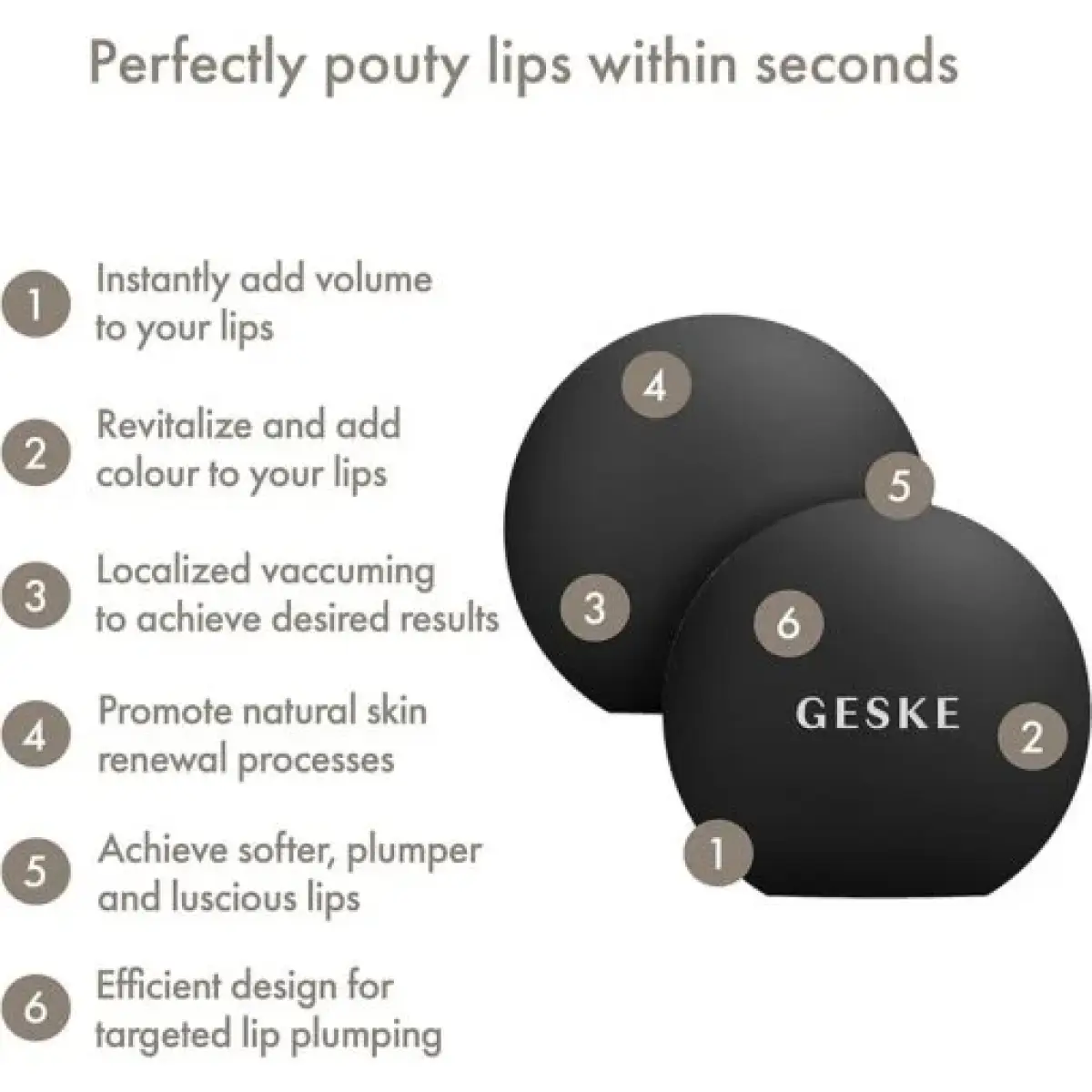 GESKE 000055 Lip Plumper Lip Volumizer & Booster | 4 in 1