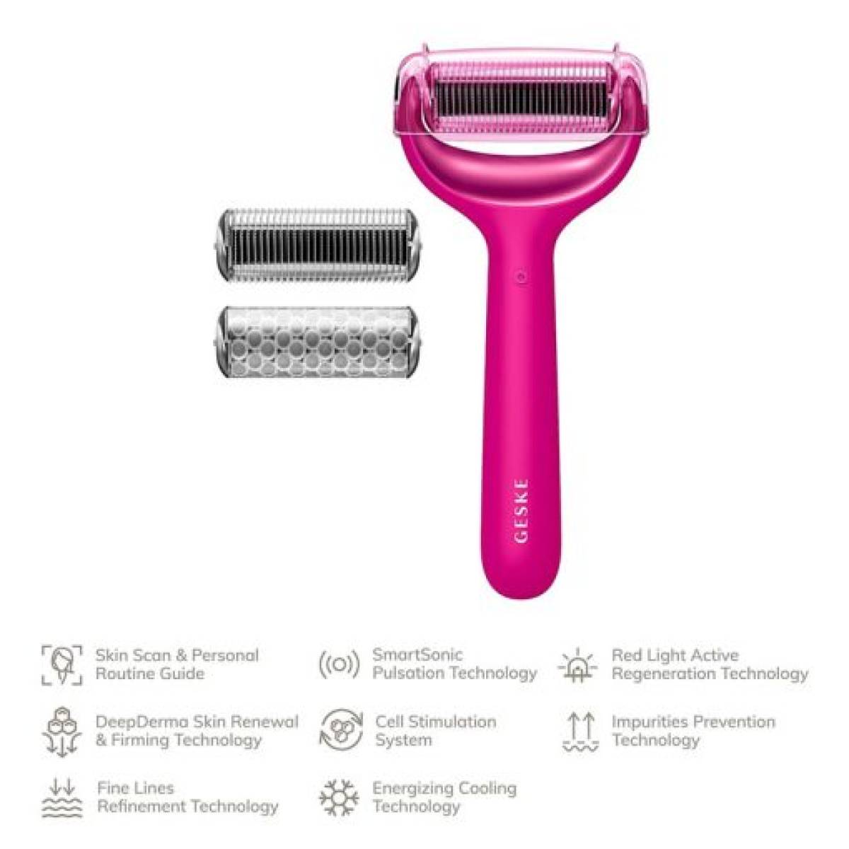 GESKE 000043 MicroNeedling MicroNeedle Face & Body Roller | 8 in 1