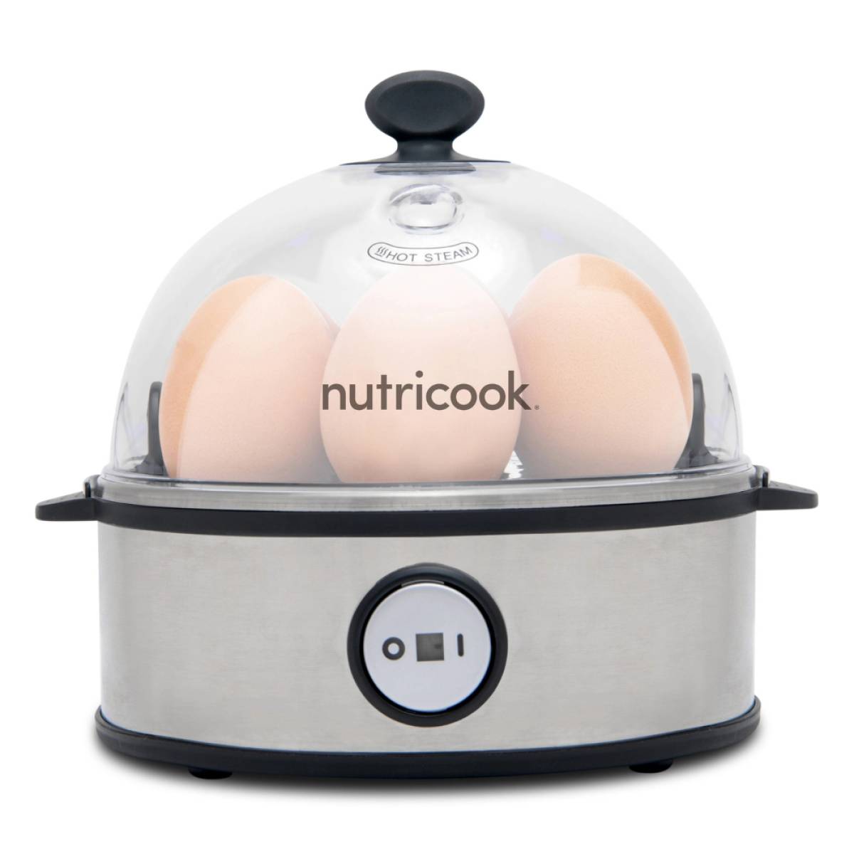 Nutricook Rapid Egg Cooker With Tray Which Holds Upto 7 Eggs, 360w, Stainless Steel, Prepares Soft, Medium, Or Hard-boiled Eggs, Nc-ec360