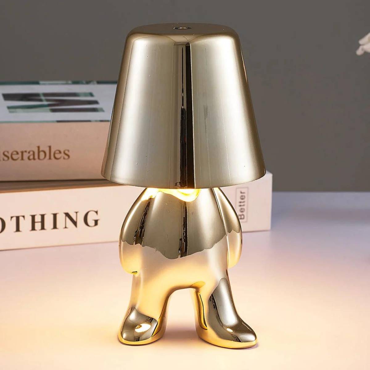 Thinker Gold Led Table Lamp With Touch Control, 3 Light Modes, Sk1951427a