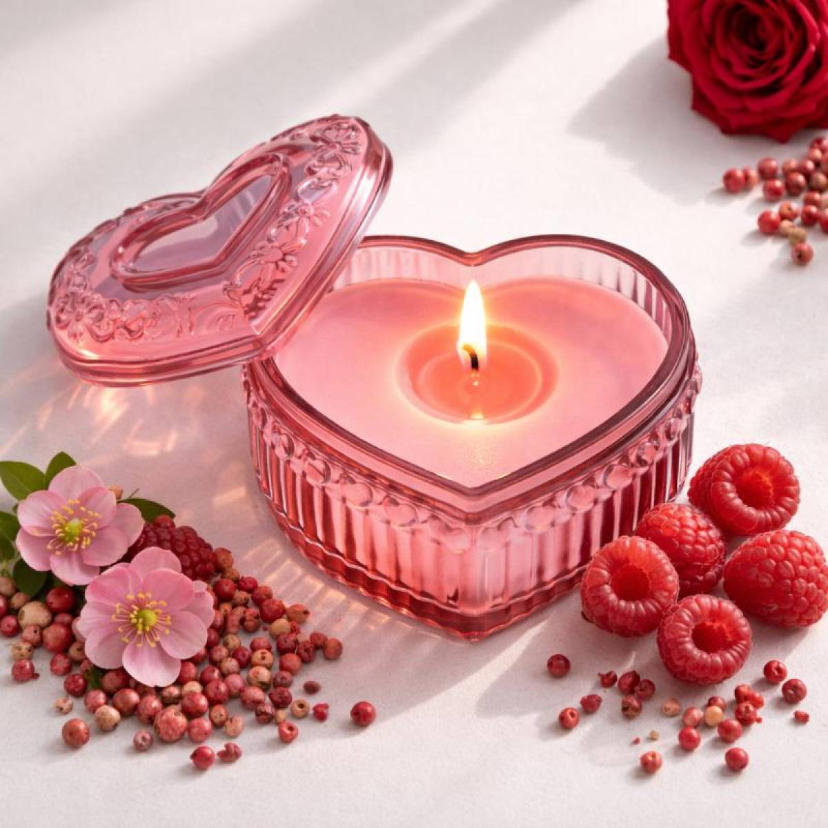 Rose In No Man’s Land Scented Heart Candle | Finmanlife, Sk932p