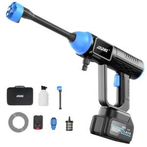 Mdhl 8109 48v Brushless Motor Cordless Pressure Washer With Lithium Battery 6-in-1 Nozzle & Tool Box For Car And Outdoor Cleaning, Sk-845wg