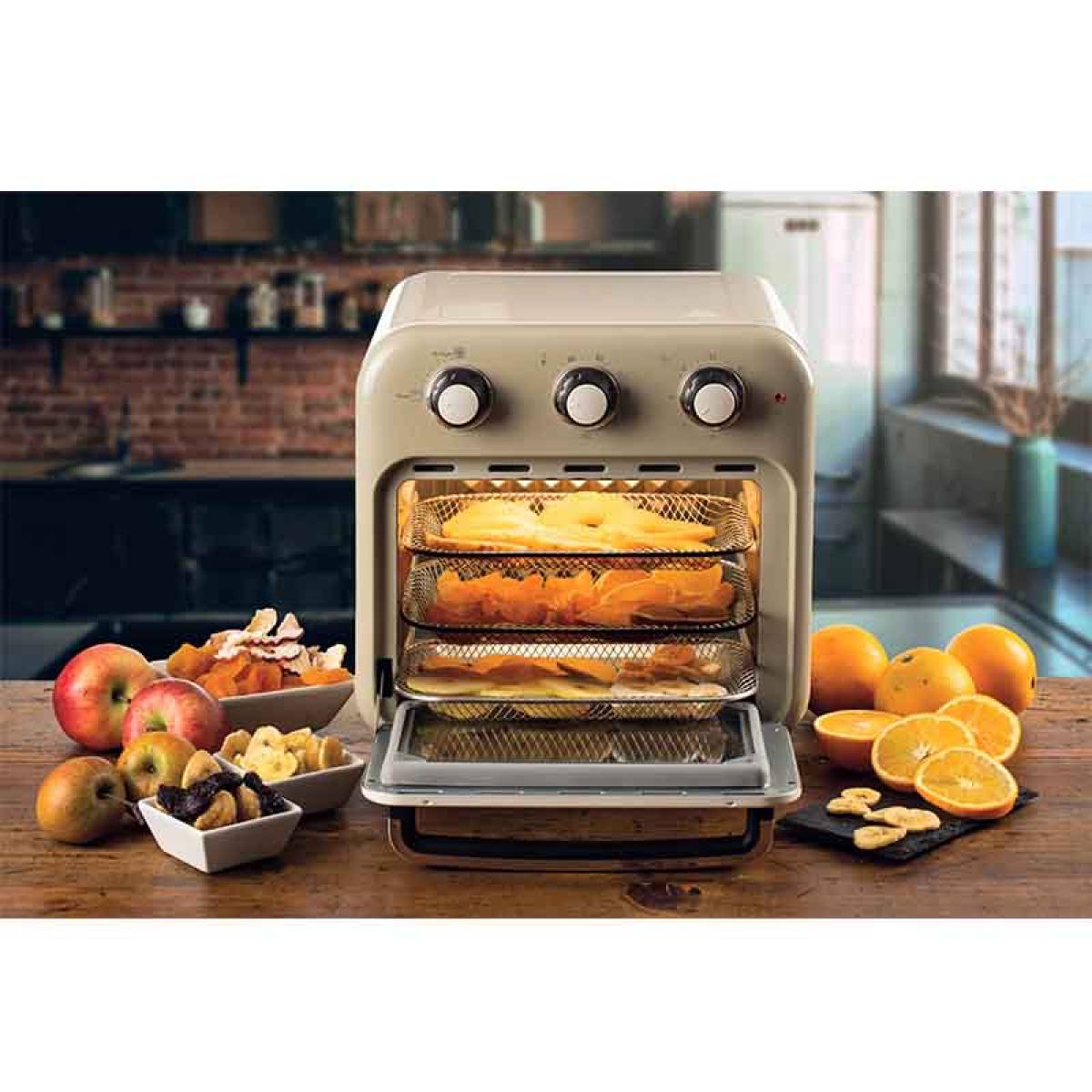 Ariete Vintage Air Fryer Oven 16l, 1400w, Rotisserie, Beige