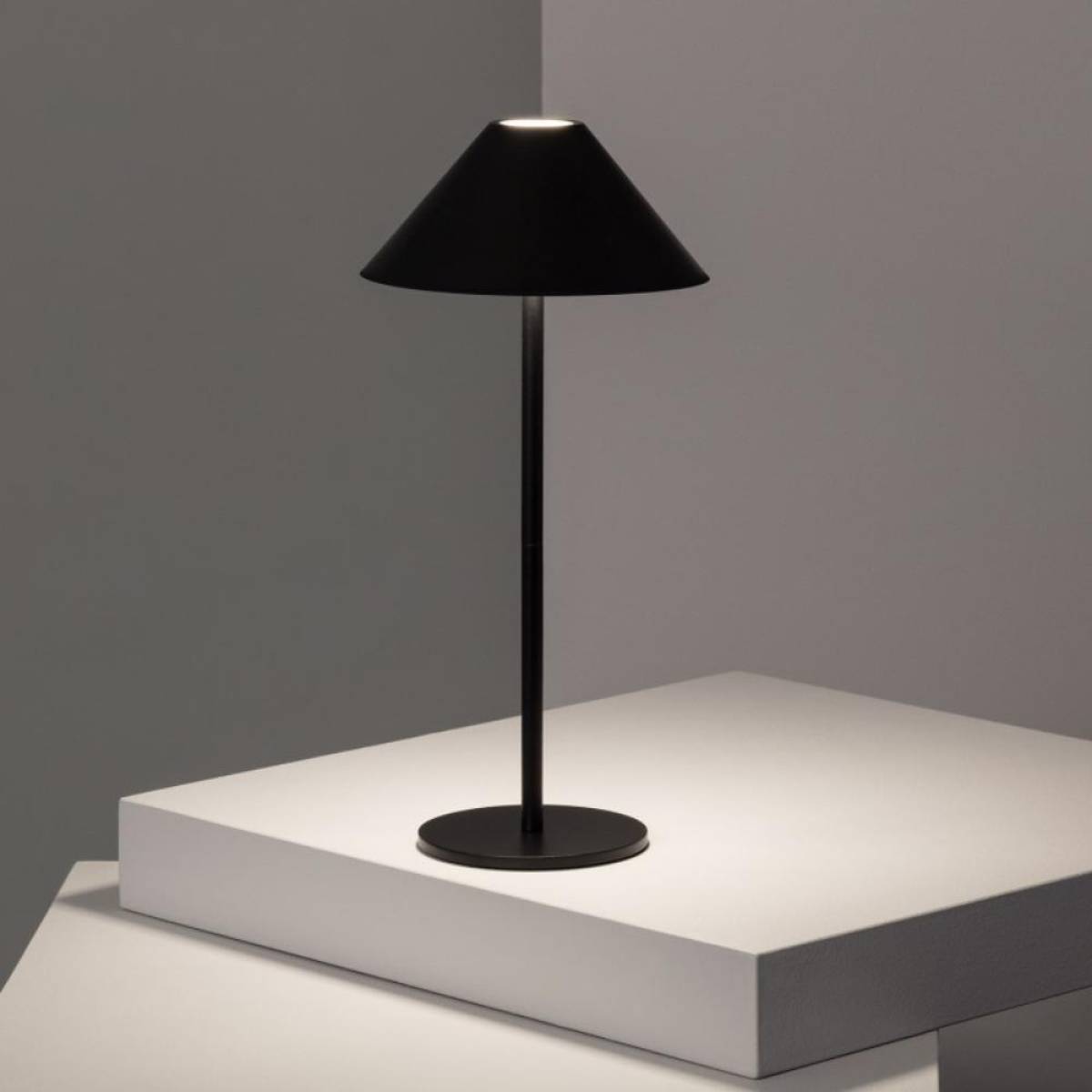 Black Wireless Led Table Lamp – 35 cm, 3 Adjustable Lights, Durable Metal, Sk1951425