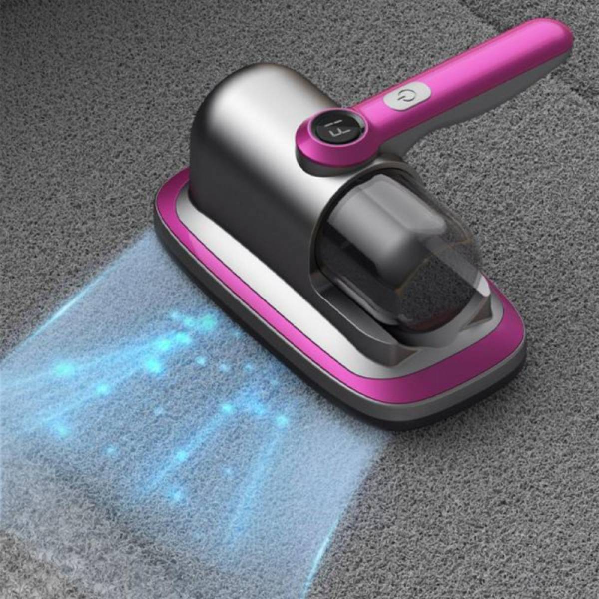 Wireless Mite Vacuum Cleaner Uv-c Sterilization – Powerful Suction, Purple, Bf-c01