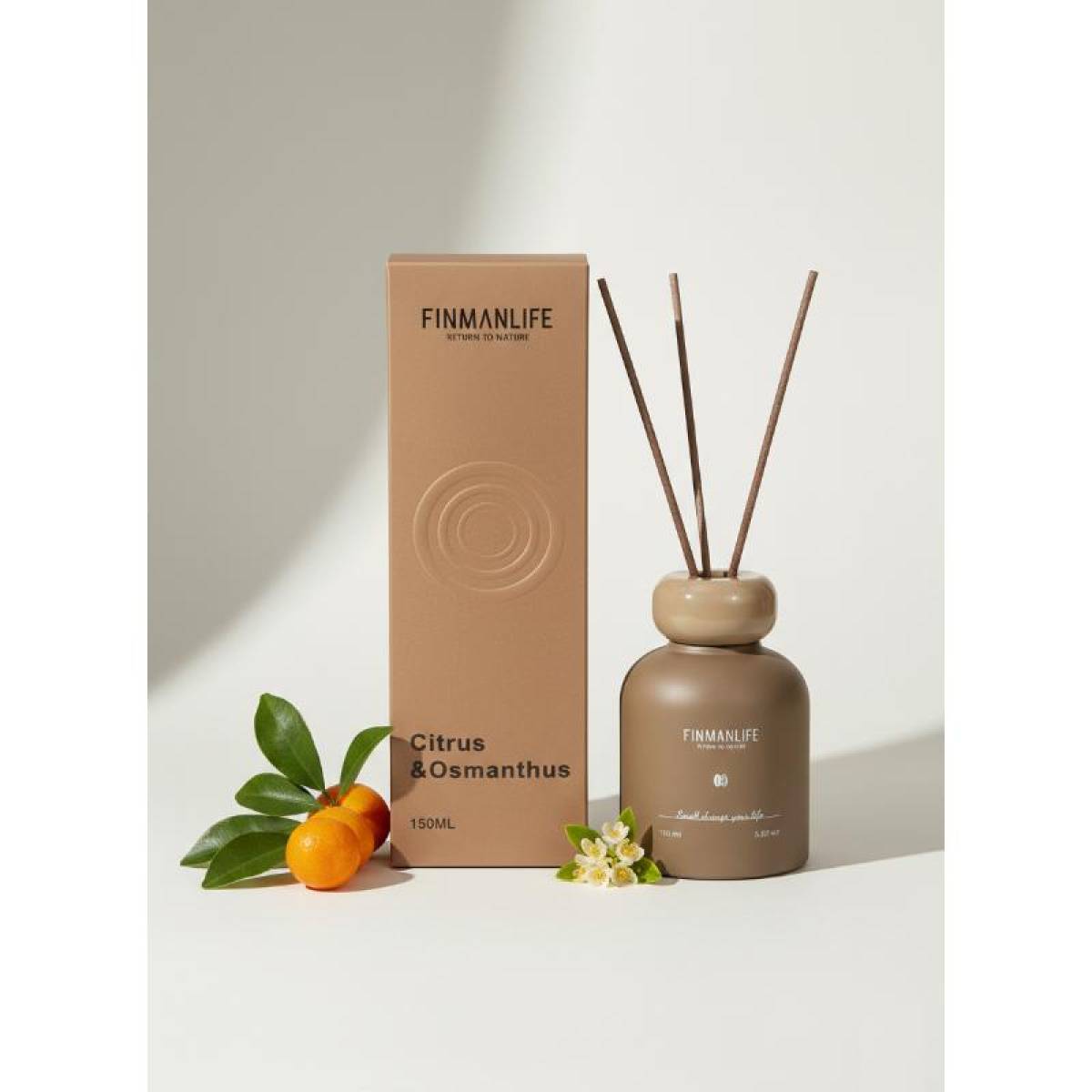 Finmanlife Citrus & Osmanthus Reed Diffuser – 150 Ml, Sk929br