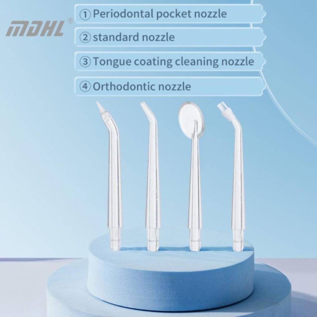 Mdhl Portable Water Flosser High-frequency Pulse & Multi-mode Cleaning, Md-6690