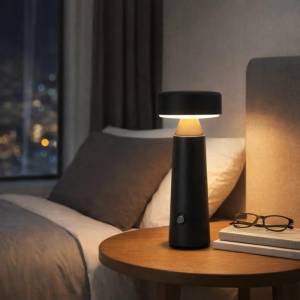 Portable Touch Led Table Lamp – 22 cm, 3 Adjustable Brightness, Black Metal, Sk1951422