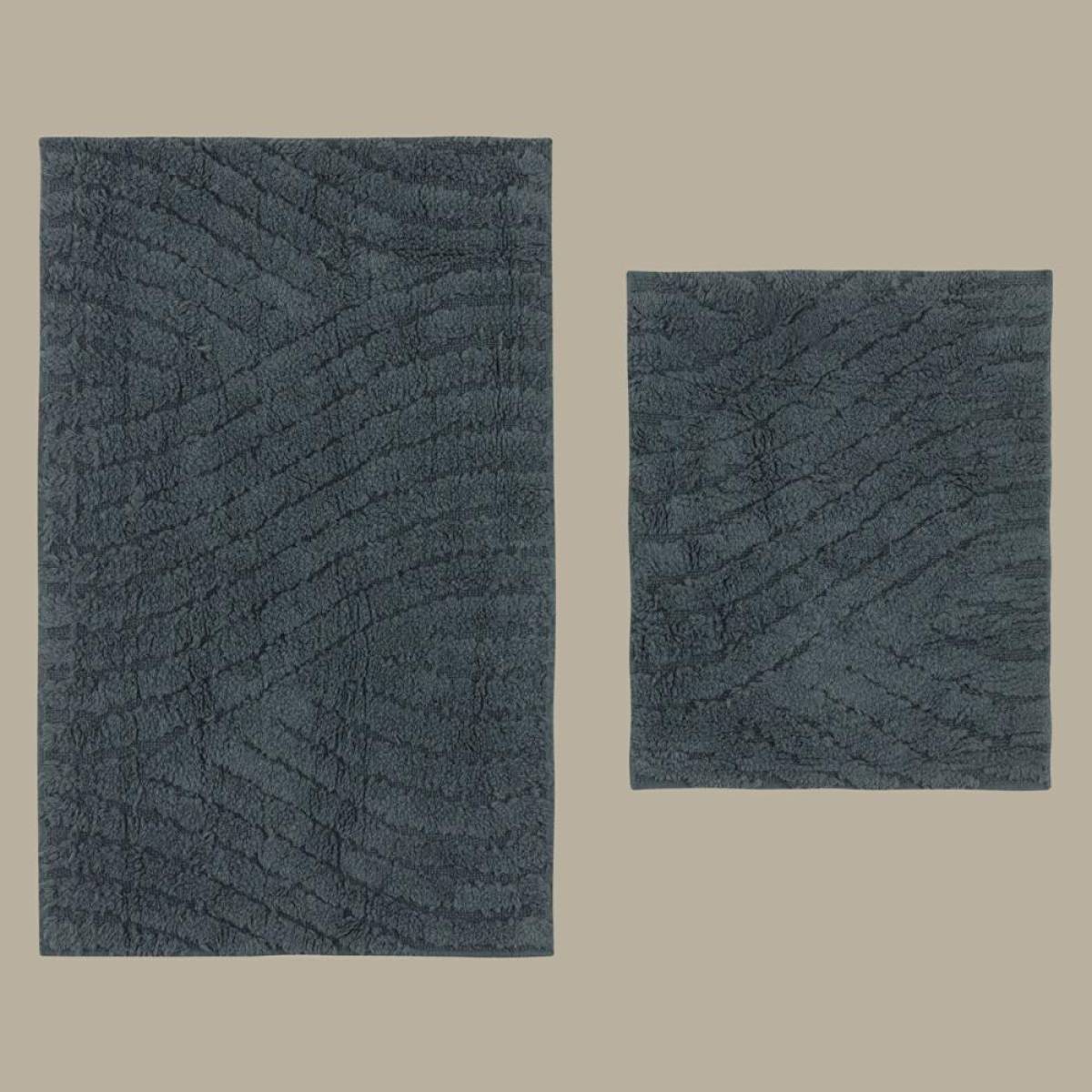 Karaca Home Roma 2-piece Bathmat Set - Indigo, 8680214393918
