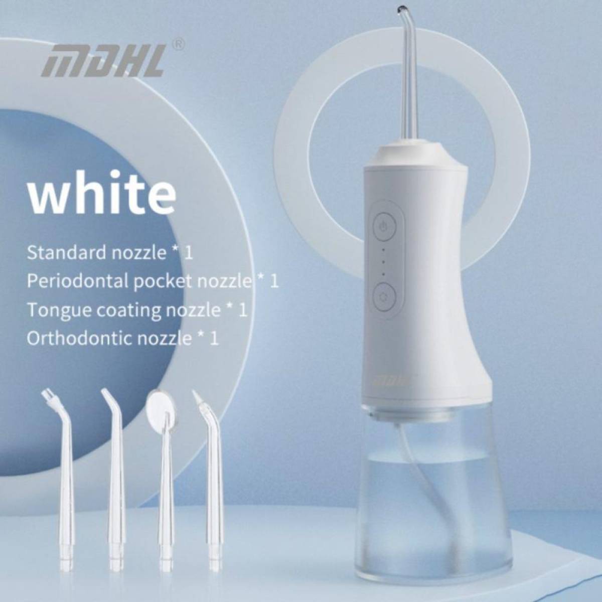 Mdhl Portable Water Flosser High-frequency Pulse & Multi-mode Cleaning, Md-6690