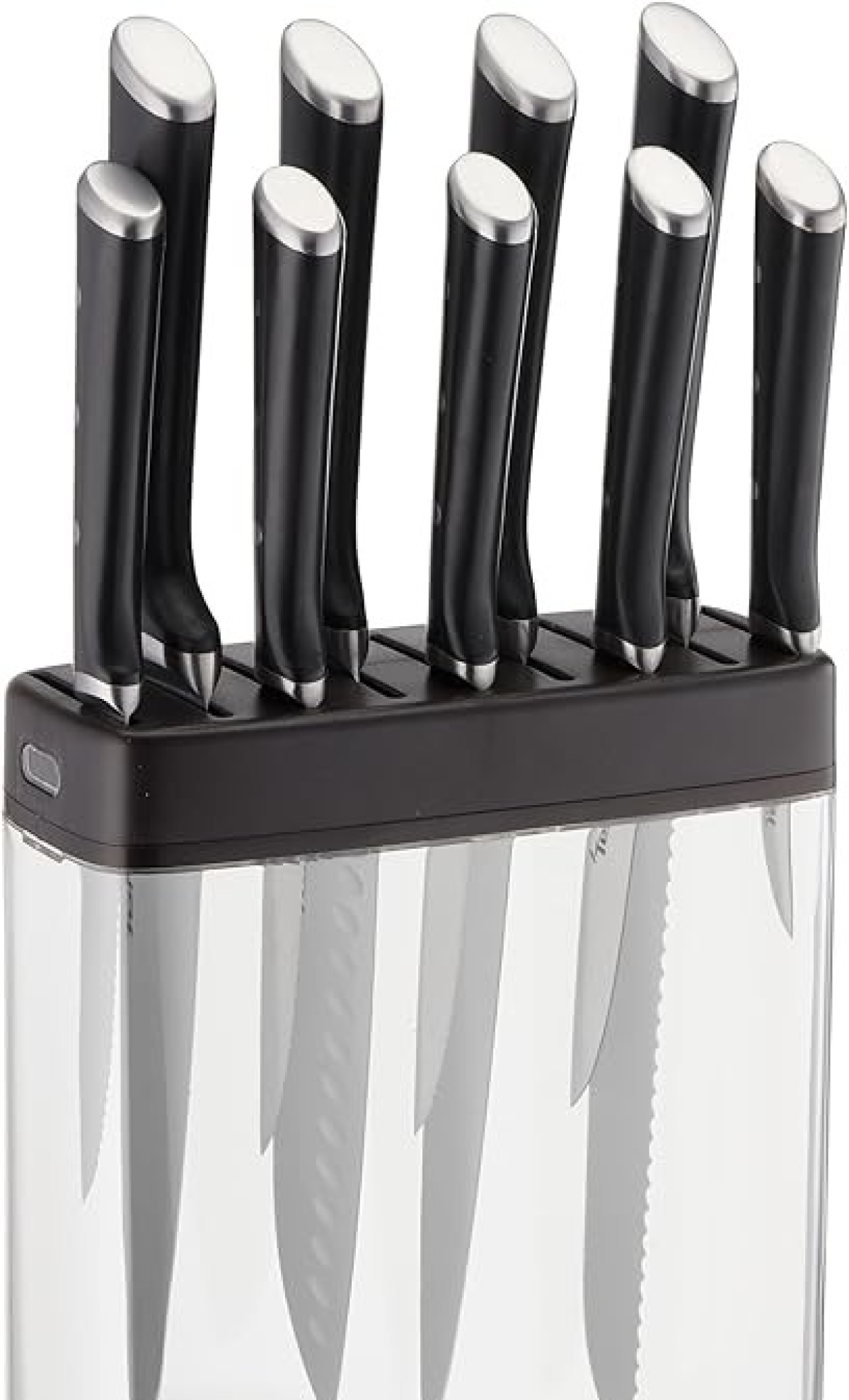 Tefal Ingenio Premium Knife Block with Integrated Knife Sharpener (Knives Sold Separately), Ice Force K2350204