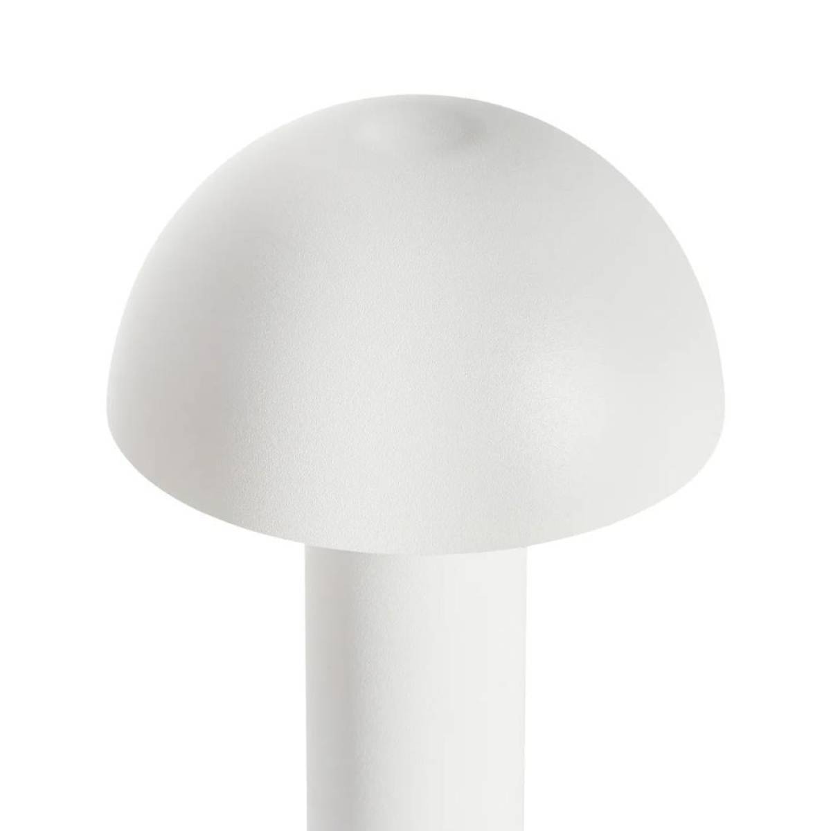 White Wireless Mushroom Led Table Lamp 22 cm With Touch Dimming, Sk195146