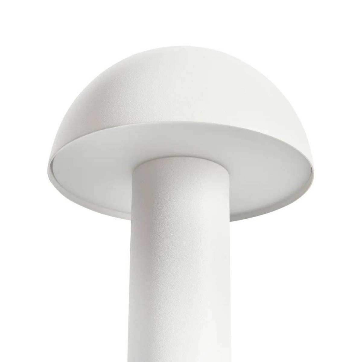 White Wireless Mushroom Led Table Lamp 22 cm With Touch Dimming, Sk195146