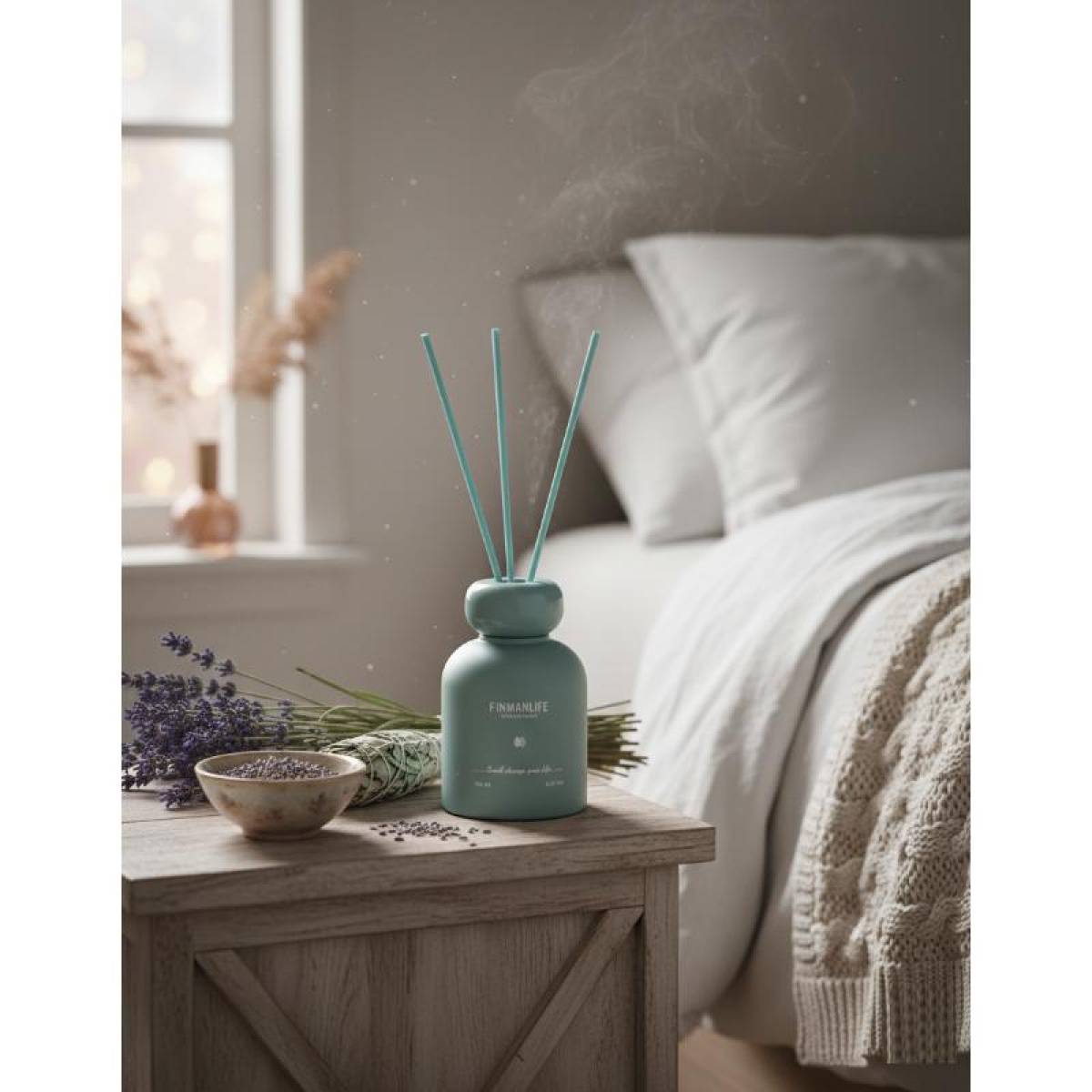 Finmanlife Lavender & Sage Reed Diffuser – 150 Ml, Sk929lg