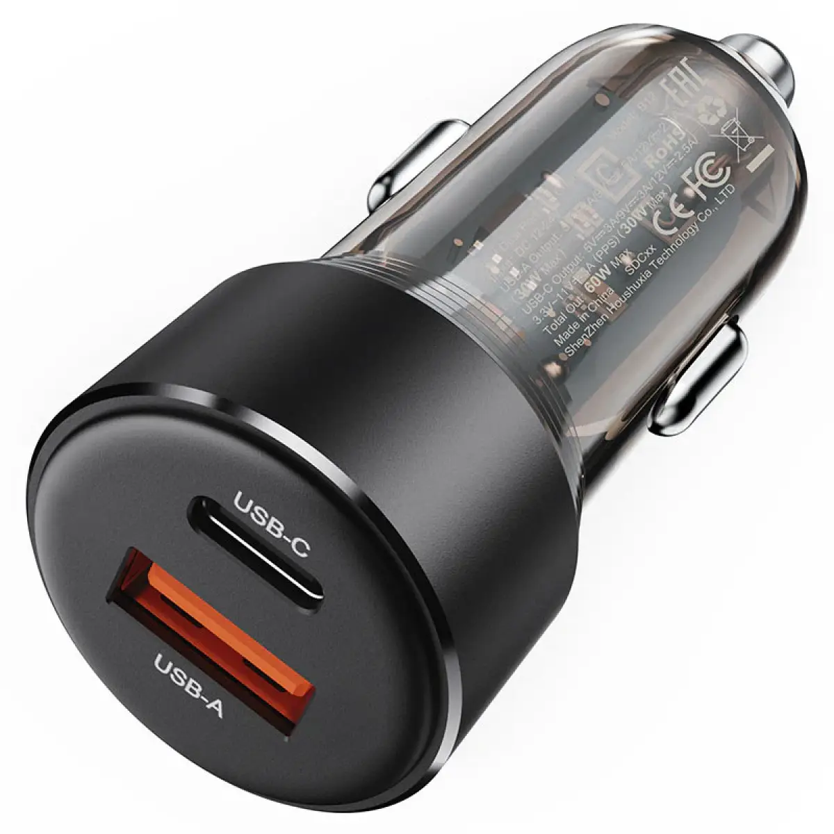 Acefast 60W Dual Port Car Charger 60W