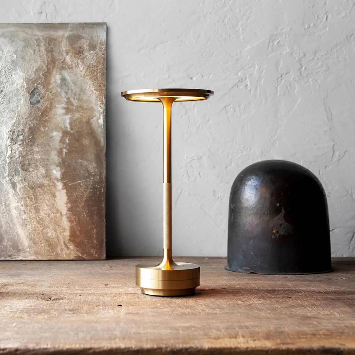 Premium Gold Led Table Lamp 28 Cm – Elegant Ambient Illumination, Sk195147