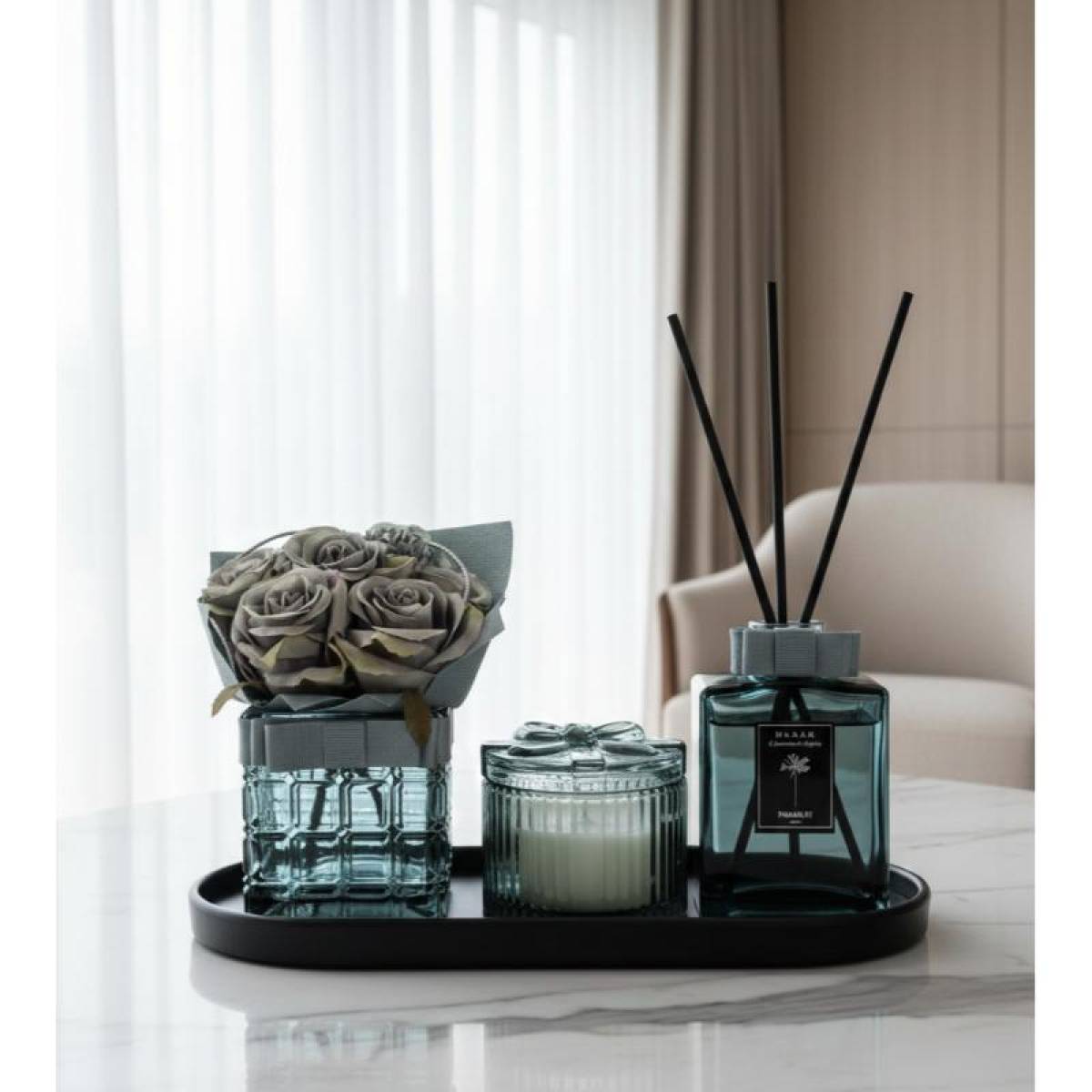 Finmanlife Roman Holiday Luxury Home Fragrance & Aromatherapy Gift Set, Sk935bl