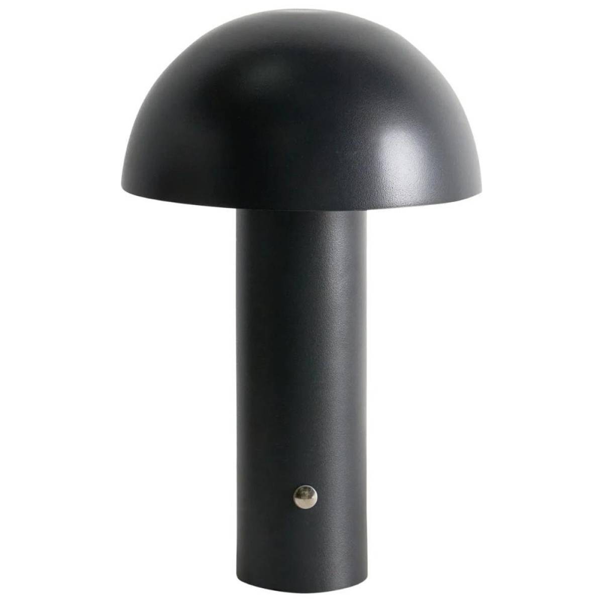 Black Wireless Mushroom Led Table Lamp 22 cm With Touch Dimming, Sk195145