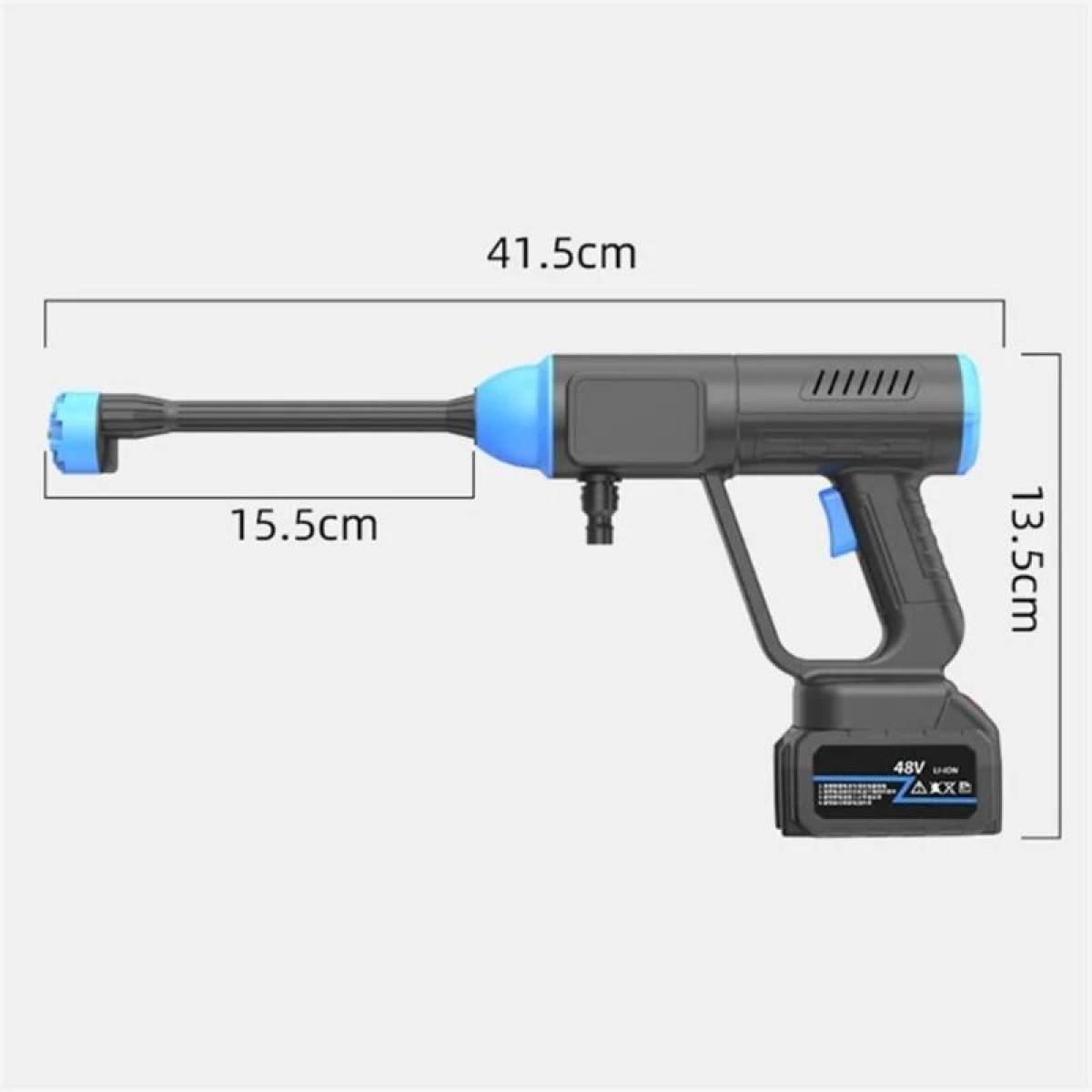 Mdhl 8109 48v Brushless Motor Cordless Pressure Washer With Lithium Battery 6-in-1 Nozzle & Tool Box For Car And Outdoor Cleaning, Sk-845wg