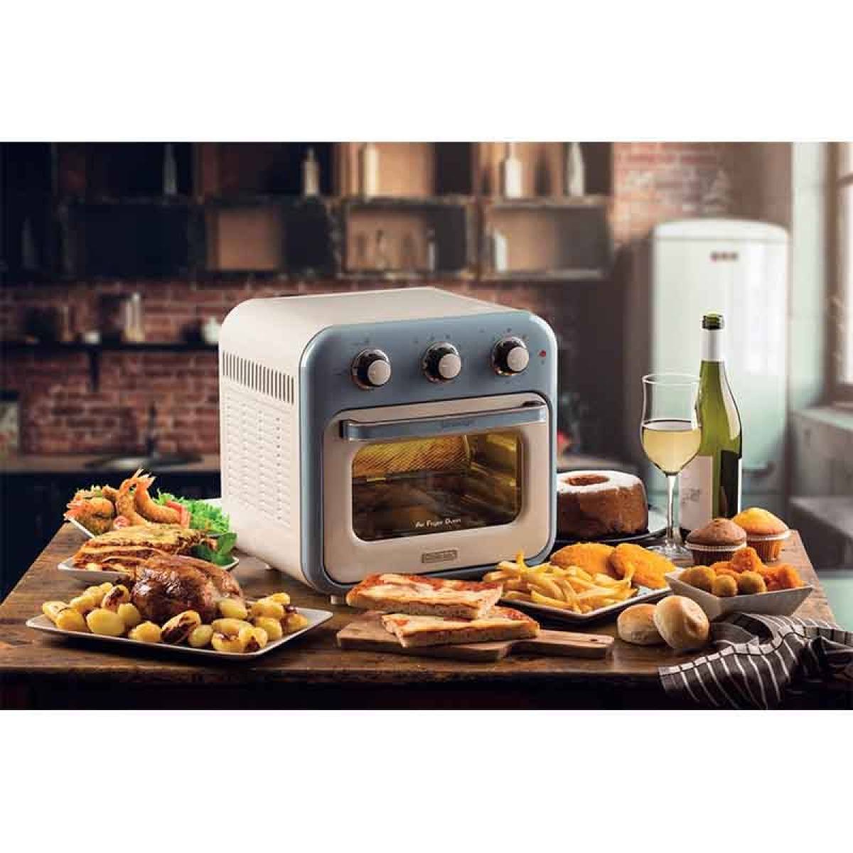 Ariete Vintage Air Fryer Oven 16l, 1400w, Rotisserie, Blue