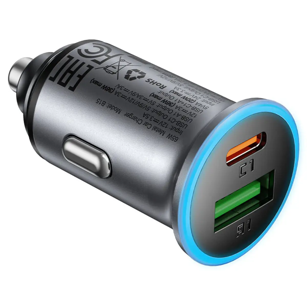 Acefast 65W Dual Port Car Charger B15