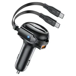 AceFast 53W Fast Charge Car Charger with Cable