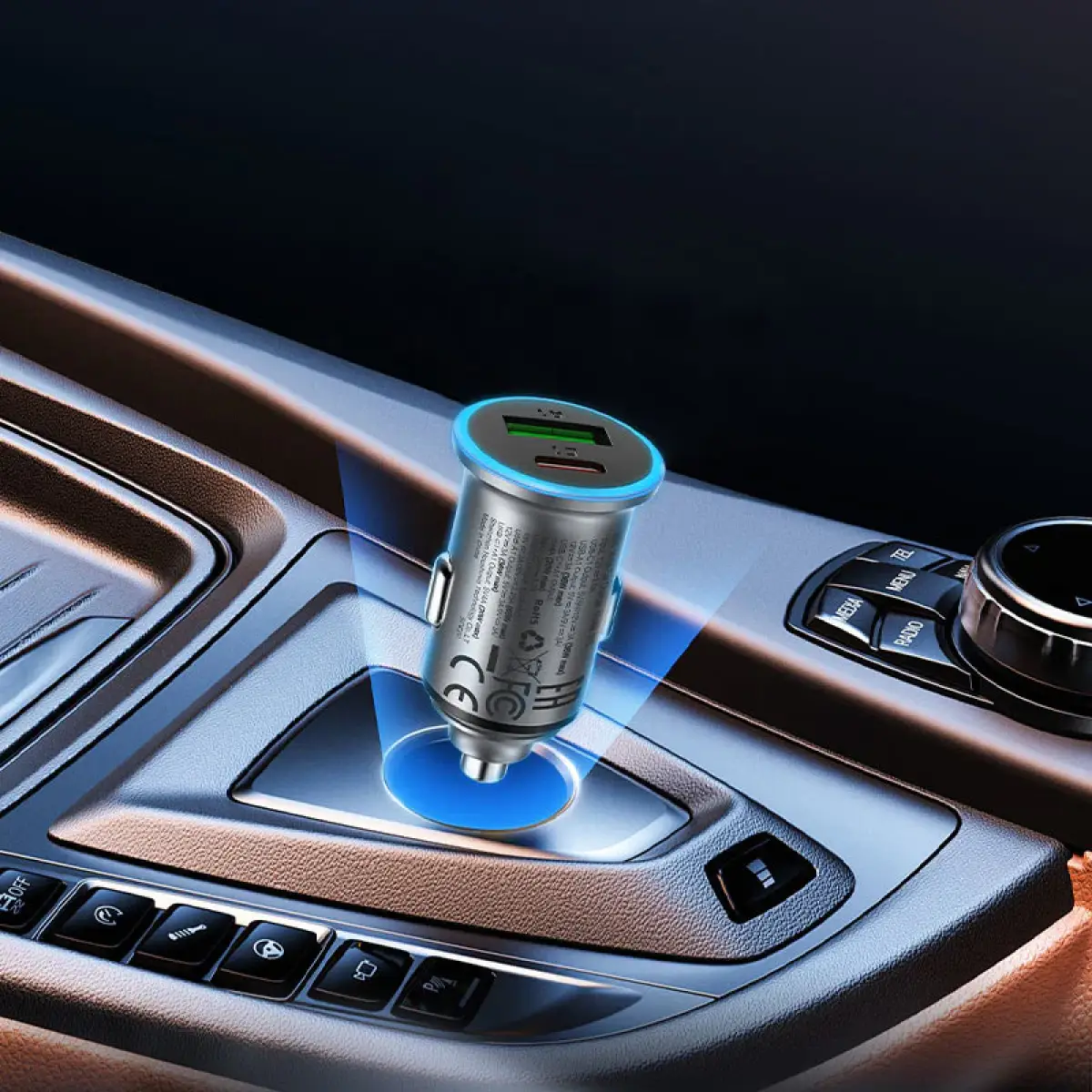 Acefast 65W Dual Port Car Charger B15